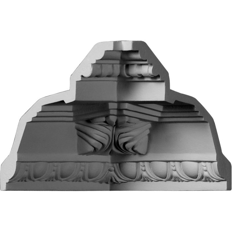 Ekena Millwork Endurathane Inside Corner for Attica Acanthus Leaf Crown Moulding, 5 1/4"P x 5 1/4"H (matches moulding MLD05X05X07AT), Factory Primed - Image 1
